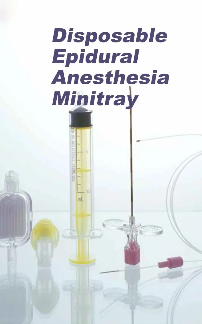 Disposable Epidural Anesthesia Minitray